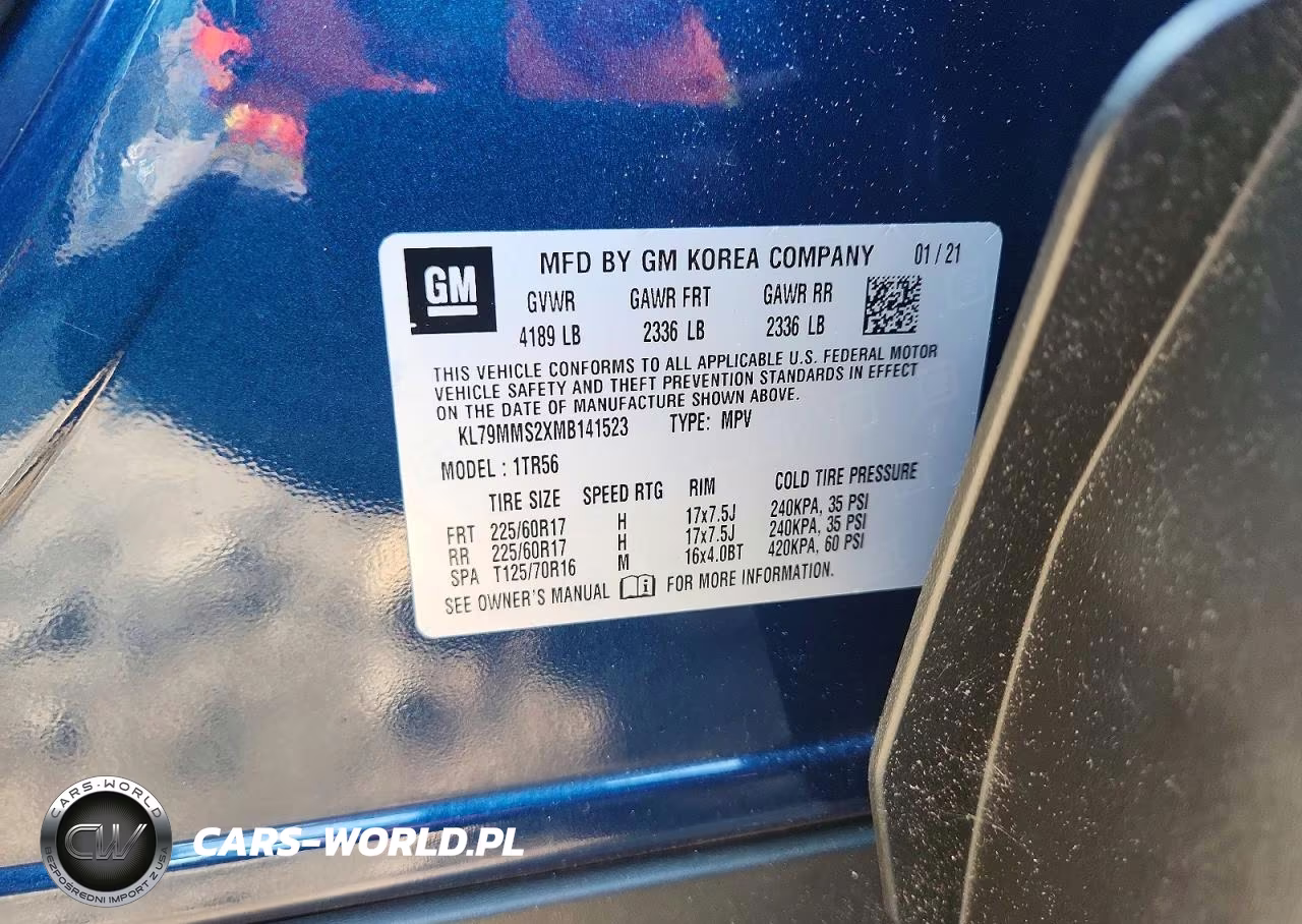 2021 Chevrolet Trailblazer Ls VIN:KL79MMS2XMB141523 - 12