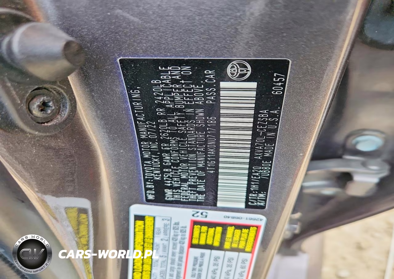 2022 Toyota Camry VIN:4T1G11AK0NU717186 - 12