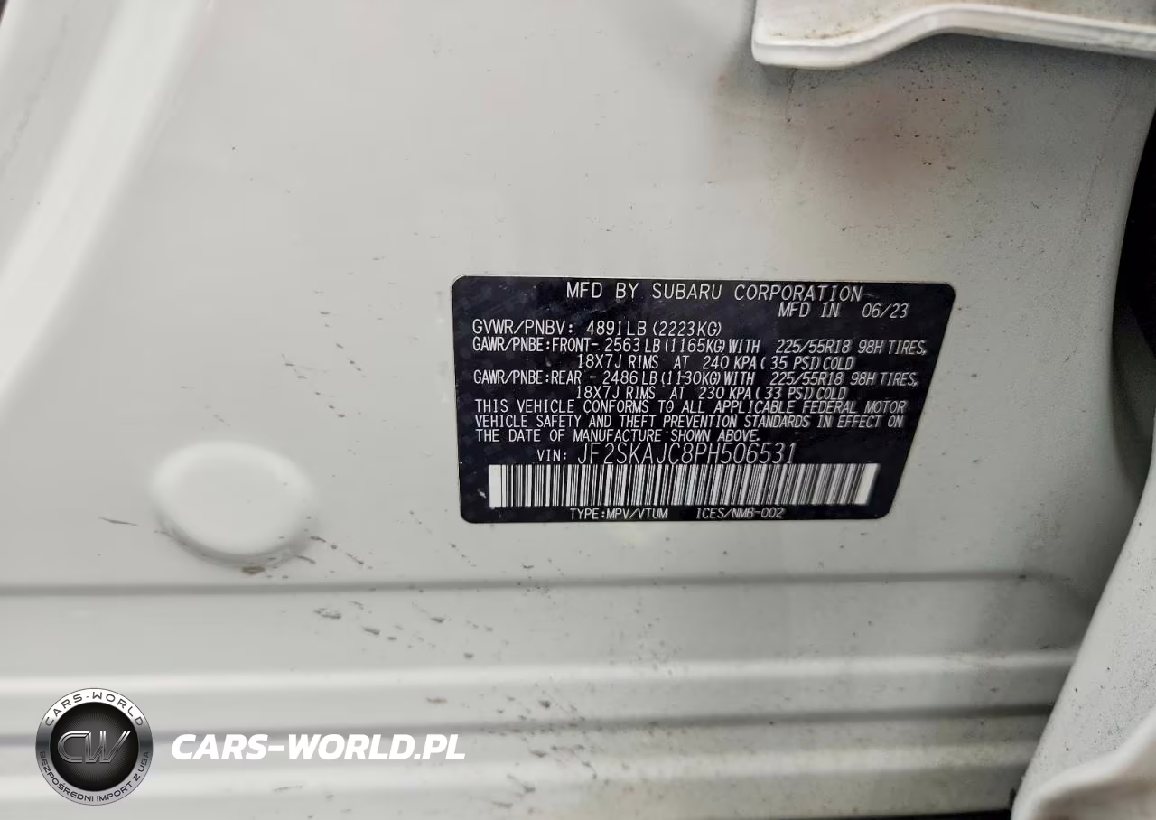 2023 Subaru Forester Sport VIN:JF2SKAJC8PH506531 - 13