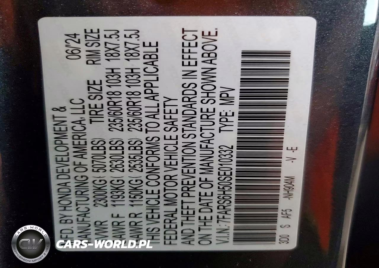 2025 Honda Cr-V Sport VIN:7FARS6H50SE010332 - 14