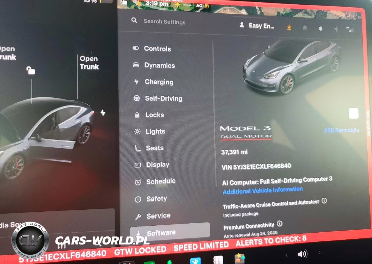 2020 Tesla Model 3 VIN:5YJ3E1ECXLF646840 - 9