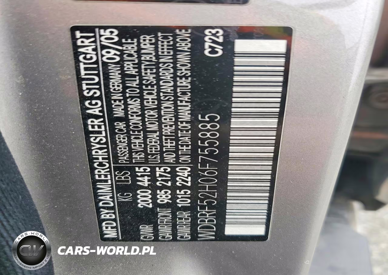 2006 Mercedes-Benz C-Class C230 VIN:WDBRF52H06F755885 - 12