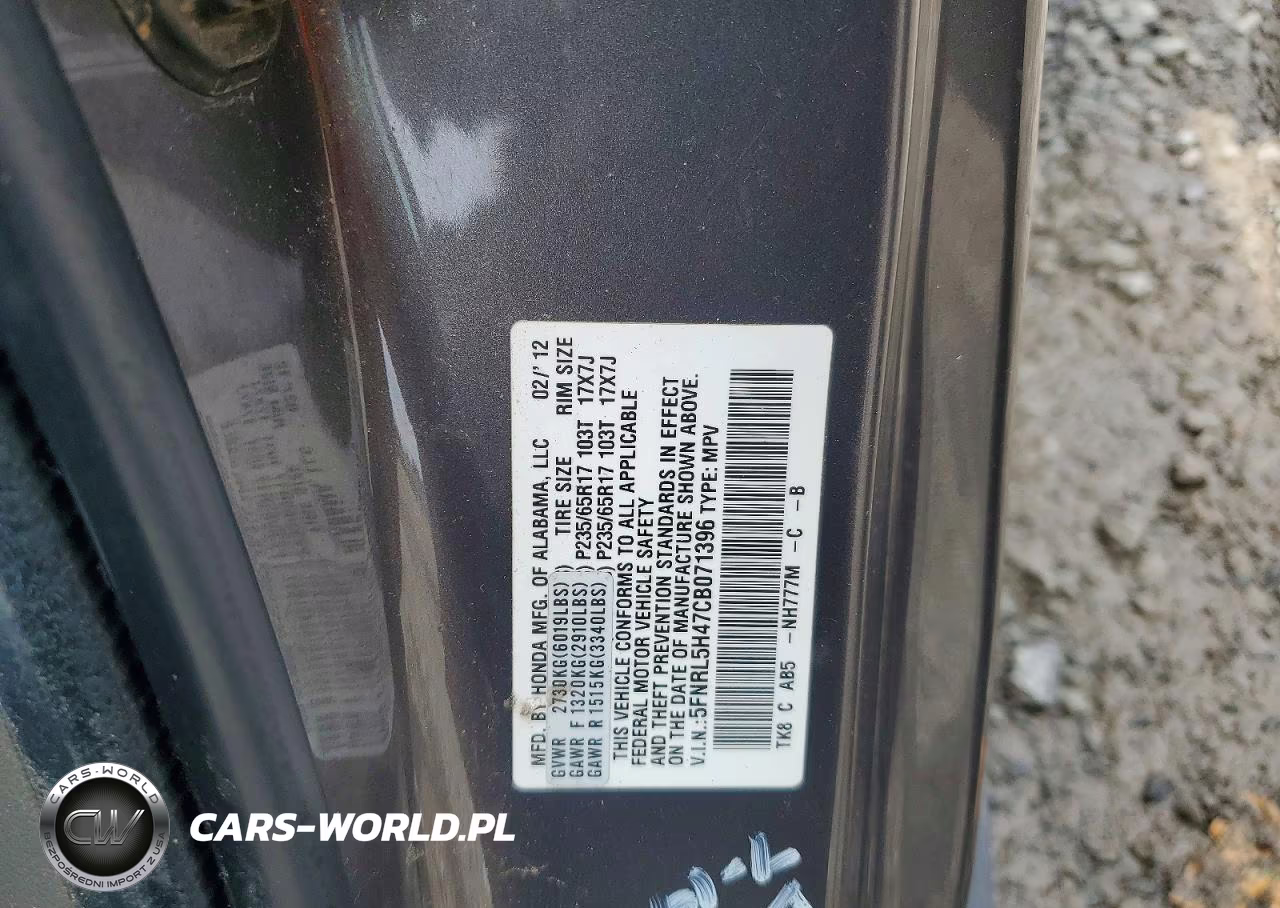 2012 Honda Odyssey Ex VIN:5FNRL5H47CB071396 - 13
