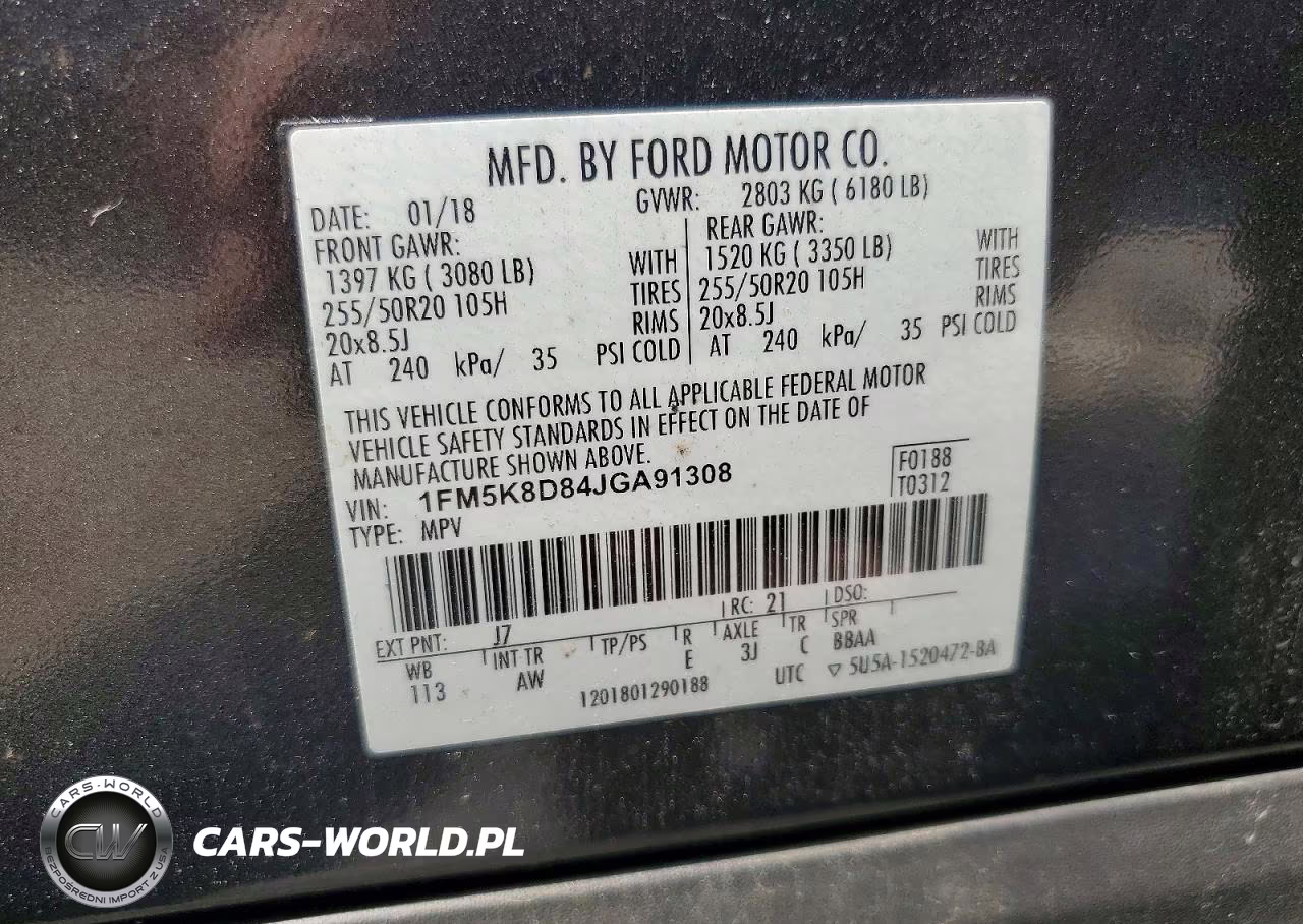 2018 Ford Explorer Xlt VIN:1FM5K8D84JGA91308 - 14