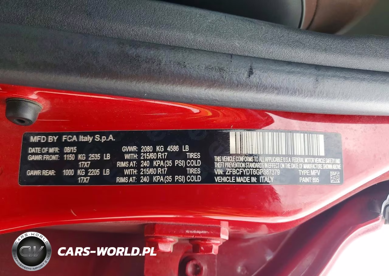 2016 Fiat 500X Lounge VIN:ZFBCFYDT6GP387379 - 13