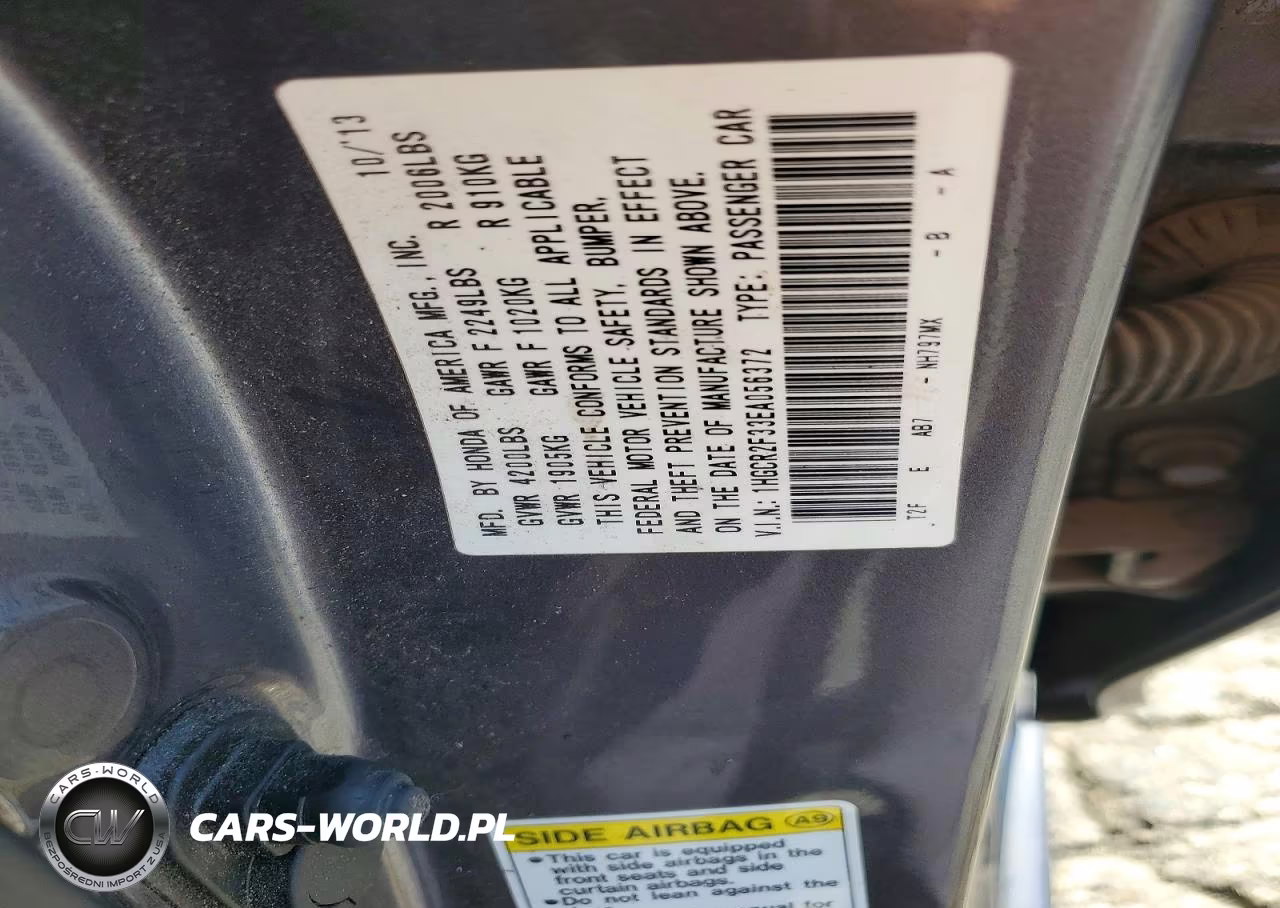 2014 Honda Accord Lx VIN:1HGCR2F33EA056372 - 12