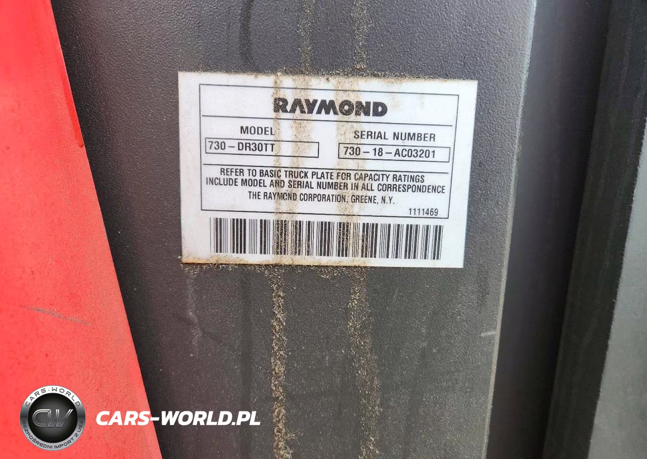 2018 Raymond 7300 Deep VIN:0000073018AC03201 - 10