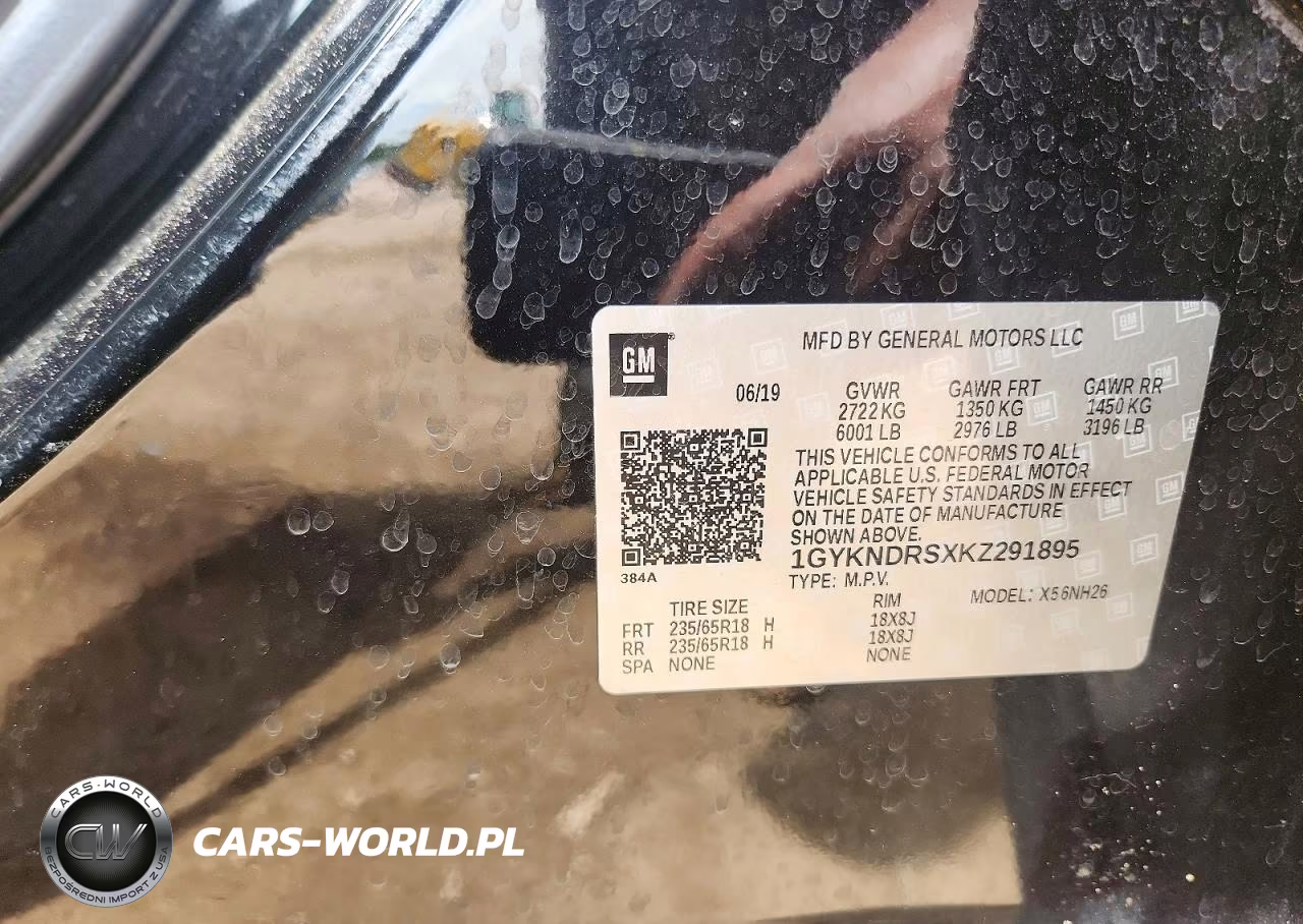 2019 Cadillac Xt5 Luxury VIN:1GYKNDRSXKZ291895 - 12