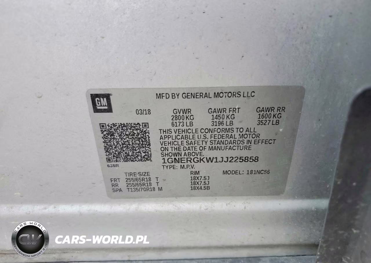 2018 Chevrolet Traverse Lt VIN:1GNERGKW1JJ225858 - 13