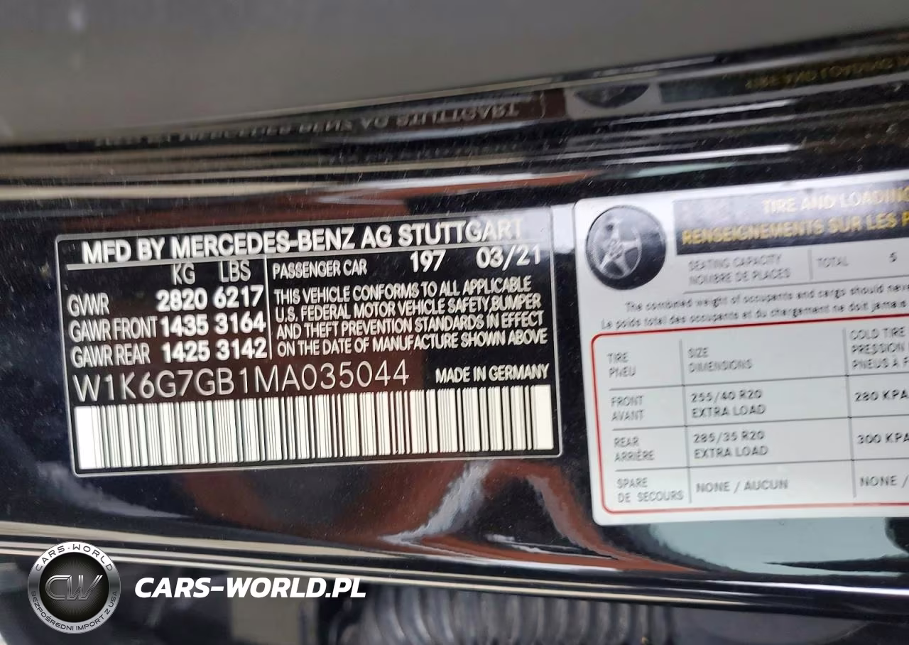 2021 Mercedes-Benz S 580 4Matic VIN:W1K6G7GB1MA035044 - 12
