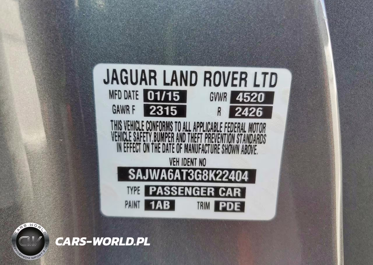 2016 Jaguar F-Type VIN:SAJWA6AT3G8K22404 - 12