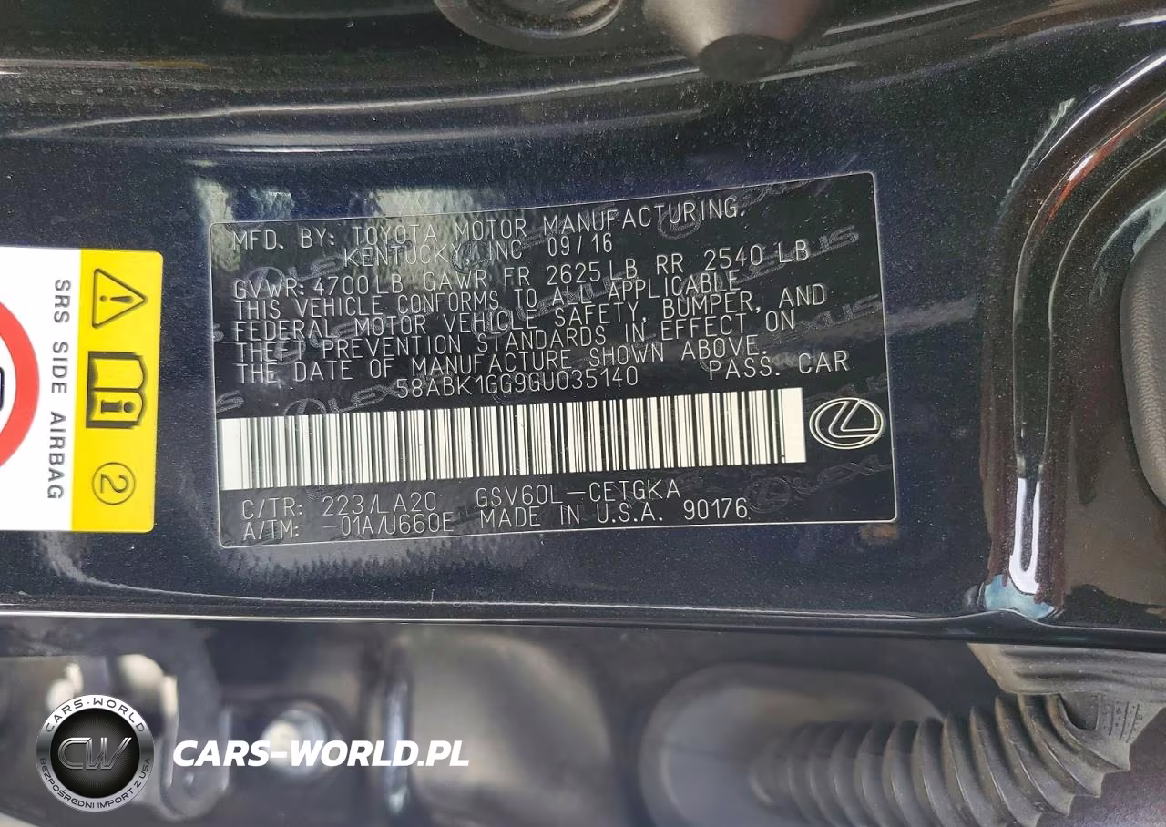 2016 Lexus Es 350 VIN:58ABK1GG9GU035140 - 13