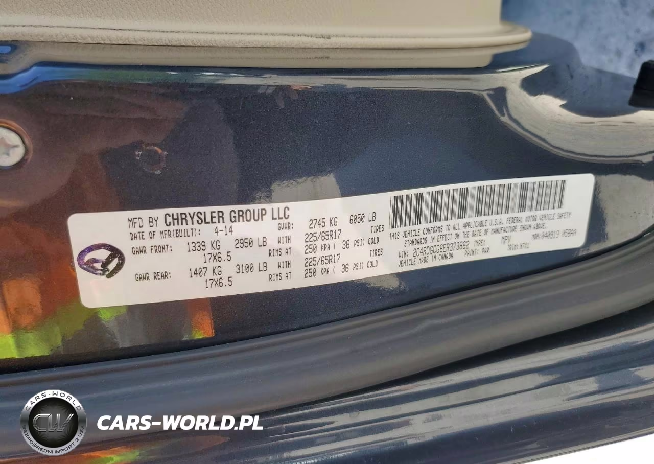 2014 Dodge Grand Caravan Sxt VIN:2C4RDGCG6ER373862 - 13