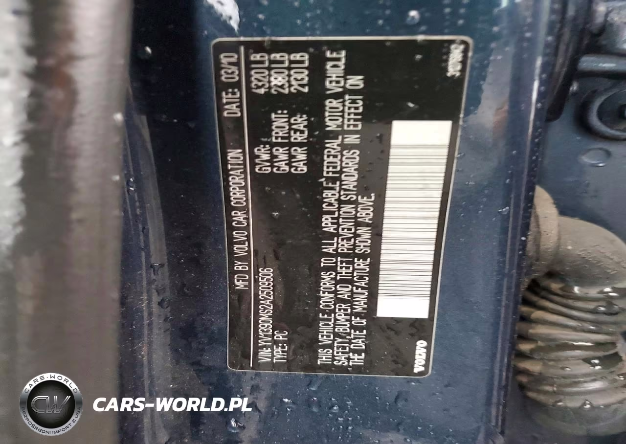 2010 Volvo S40 2.4I VIN:YV1390MS2A2509506 - 12