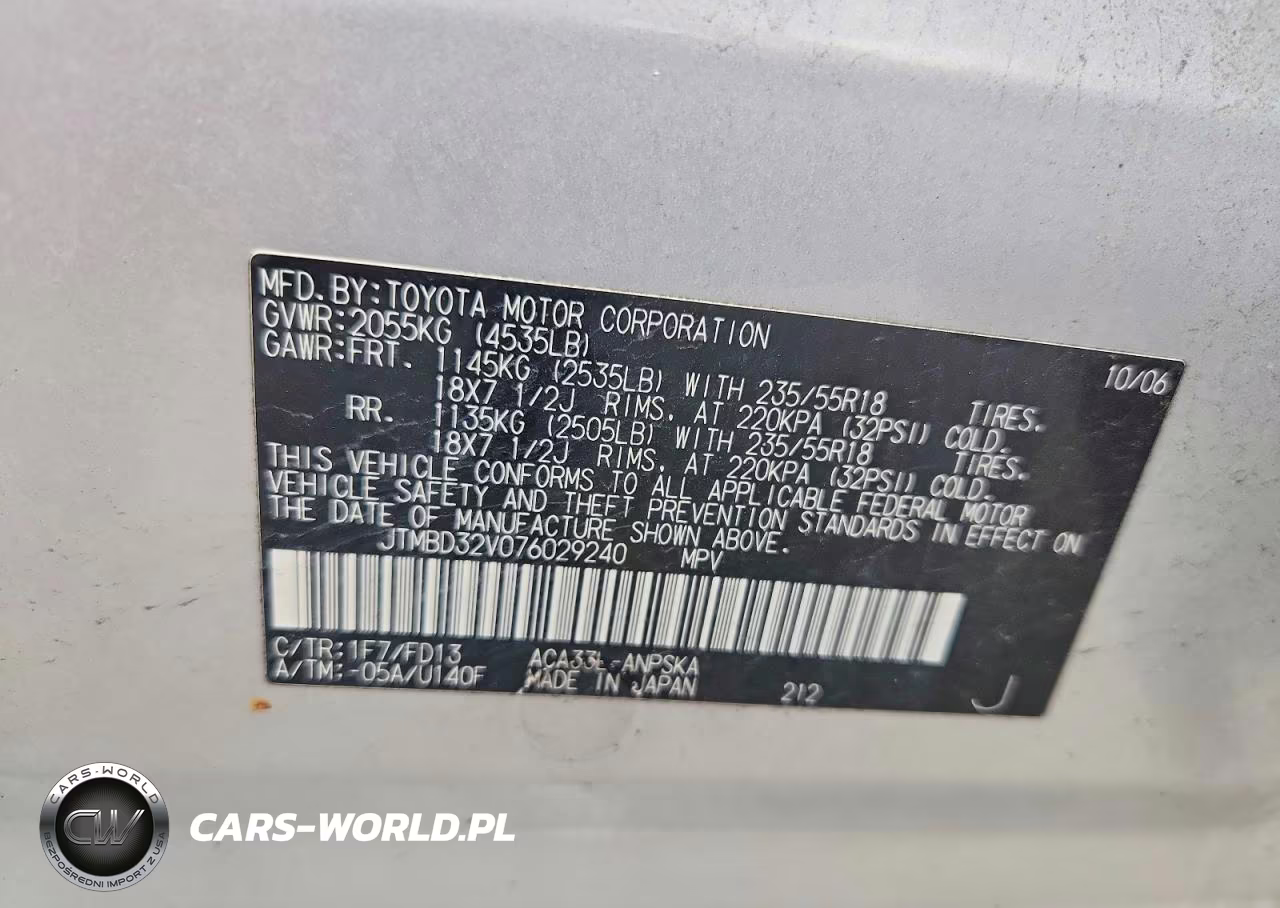 2007 Toyota Rav4 Sports VIN:JTMBD32V076029240 - 13