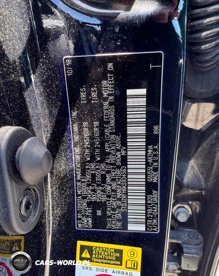 2019 Toyota Highlander Xle VIN:5TDJZRFH6KS934563 - 11
