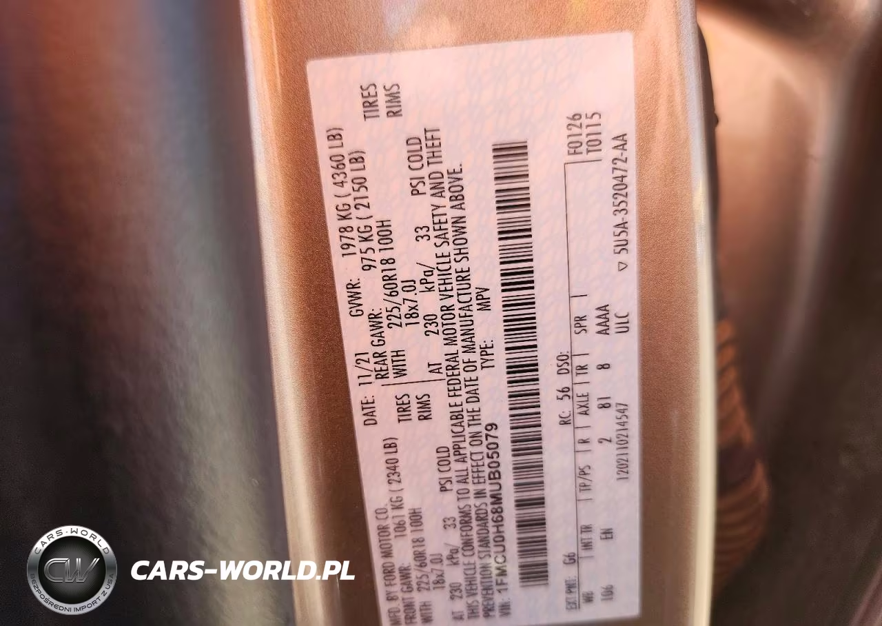 2021 Ford Escape Sel VIN:1FMCU0H68MUB05079 - 12