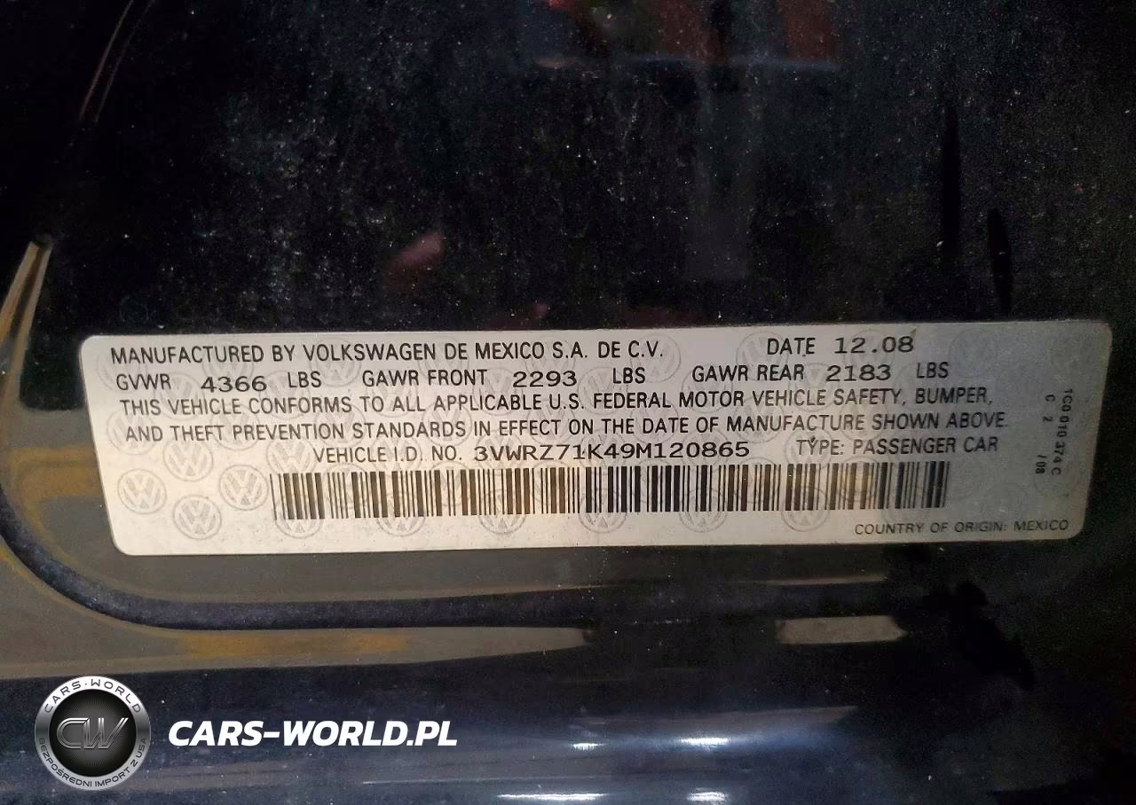 2009 Volkswagen Jetta Se VIN:3VWRZ71K49M120865 - 12