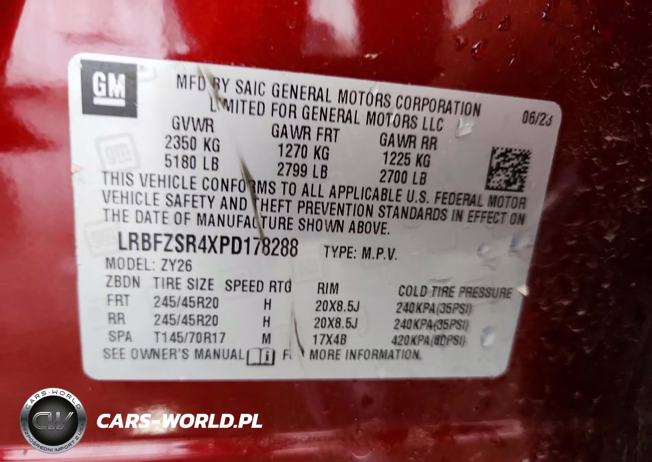 2023 Buick Envision Avenir VIN:LRBFZSR4XPD178288 - 12