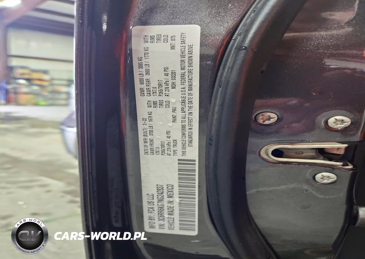 2022 Ram 1500 Classic Tradesman VIN:3C6RR6KG7NG242837 - 12
