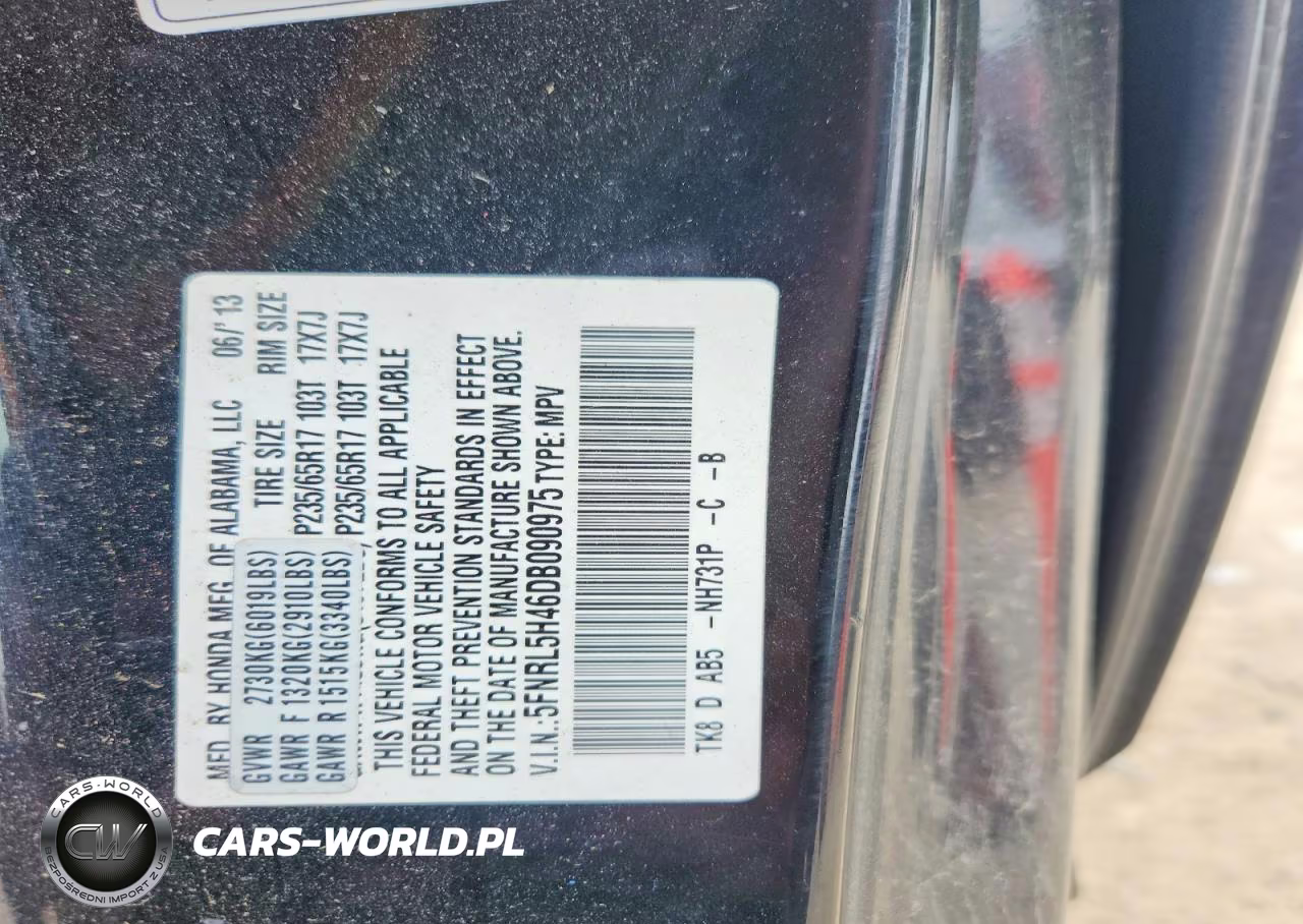 2013 Honda Odyssey Ex VIN:5FNRL5H46DB090975 - 13