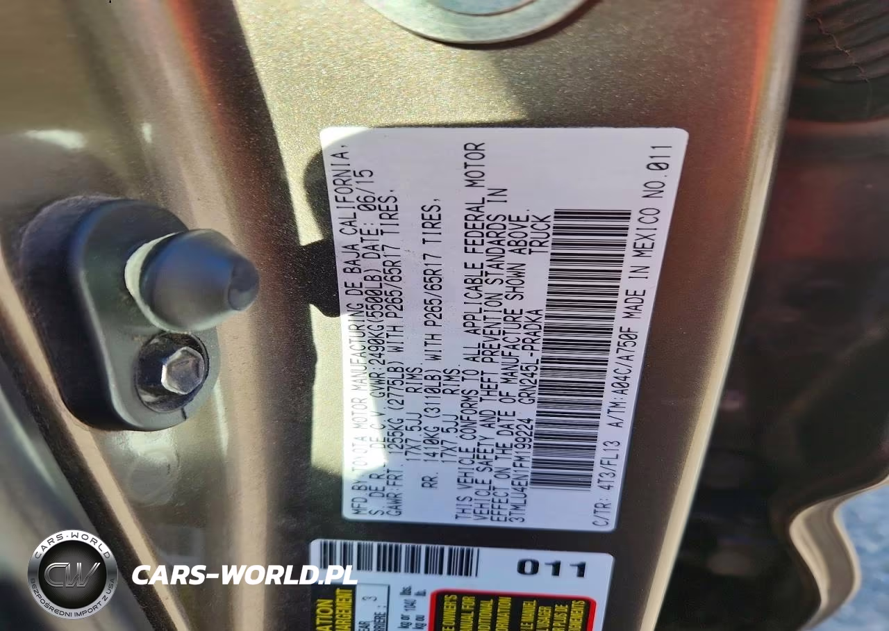 2015 Toyota Tacoma V6 VIN:3TMLU4EN1FM199224 - 12