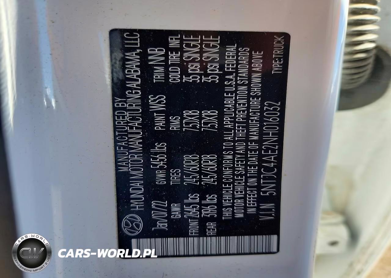2022 Hyundai Santa Cruz Sel VIN:5NTJC4AE2NH016032 - 12