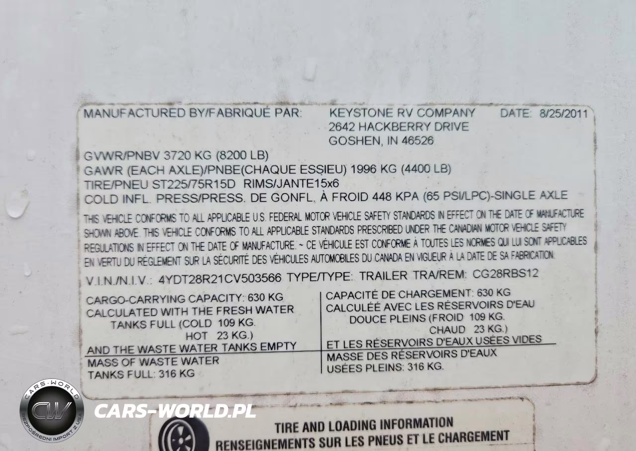 2001 Keystone Cougar Camper VIN:4YDT28R21CV503566 - 10