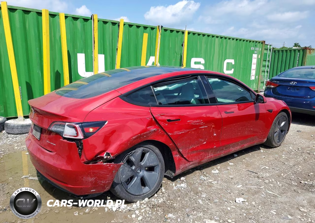 2021 Tesla Model 3 VIN:5YJ3E1EB6MF037253 - 3