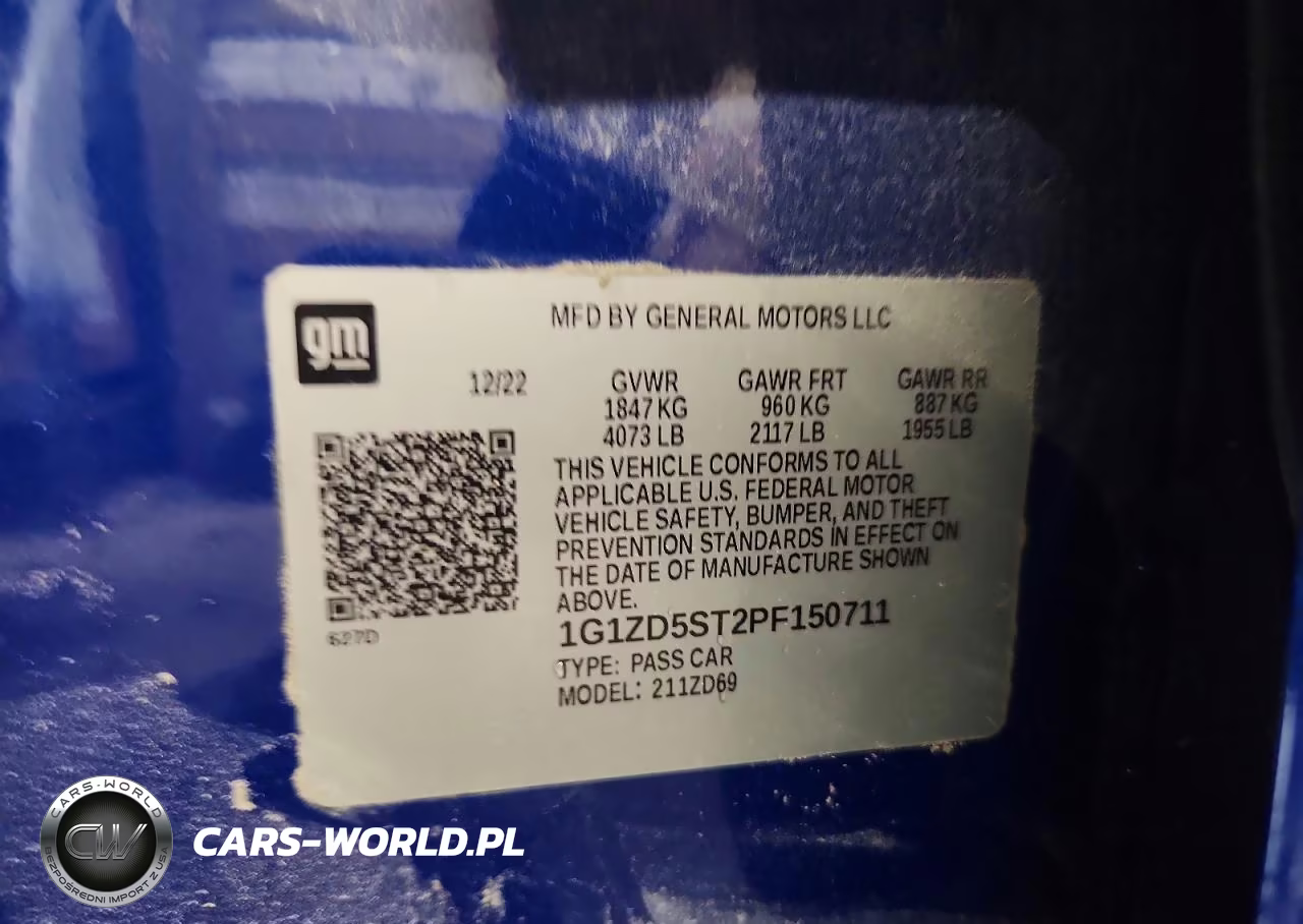 2023 Chevrolet Malibu Lt VIN:1G1ZD5ST2PF150711 - 13