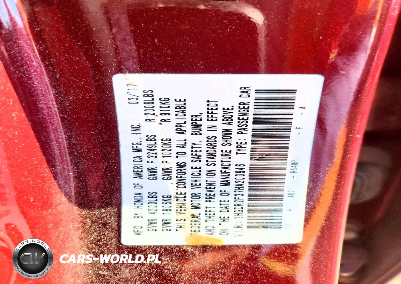 2017 Honda Accord Lx VIN:1HGCR2F37HA200946 - 12