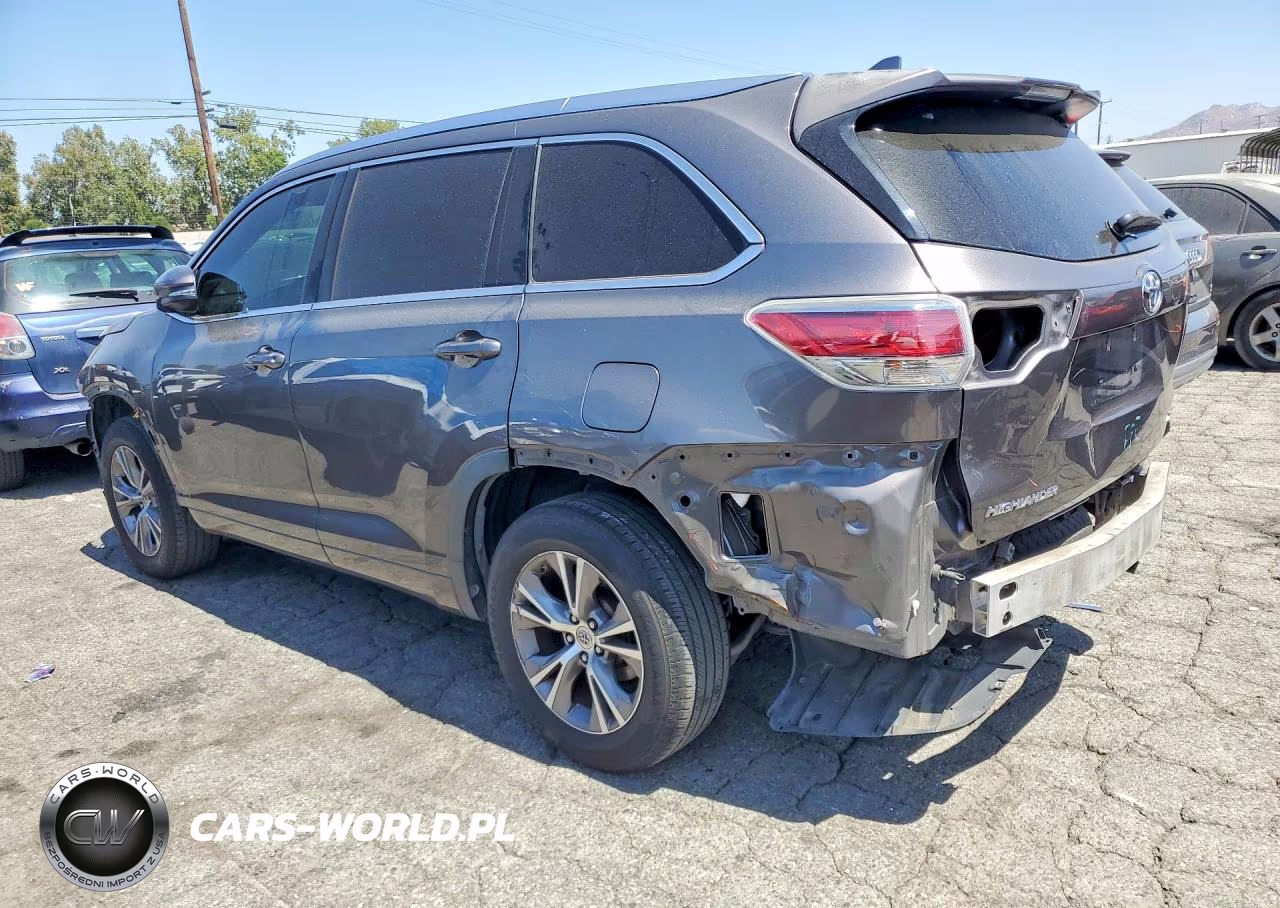 2014 Toyota Highlander Xle VIN:5TDKKRFH6ES015126 - 2