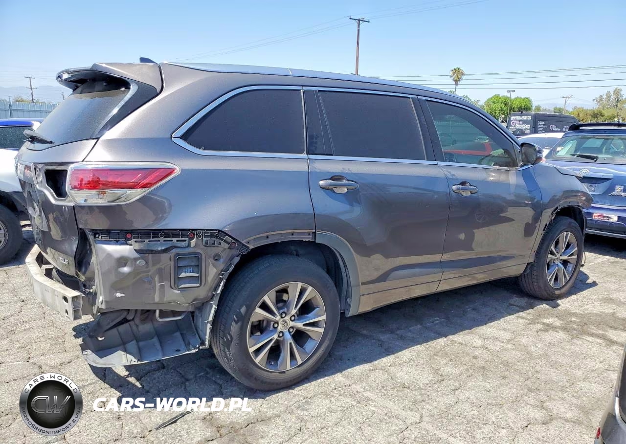 2014 Toyota Highlander Xle VIN:5TDKKRFH6ES015126 - 3
