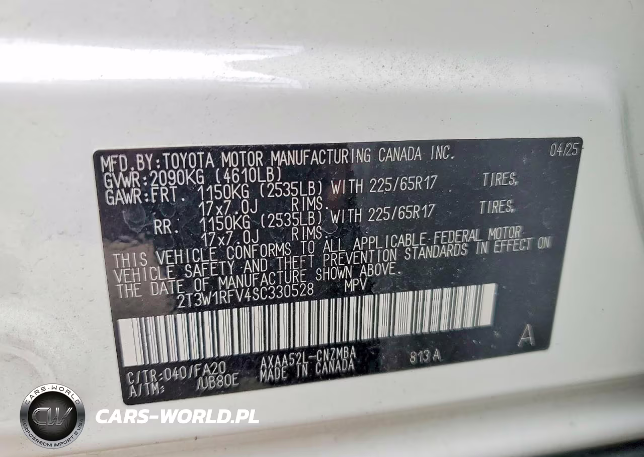 2025 Toyota Rav4 Xle VIN:2T3W1RFV4SC330528 - 12