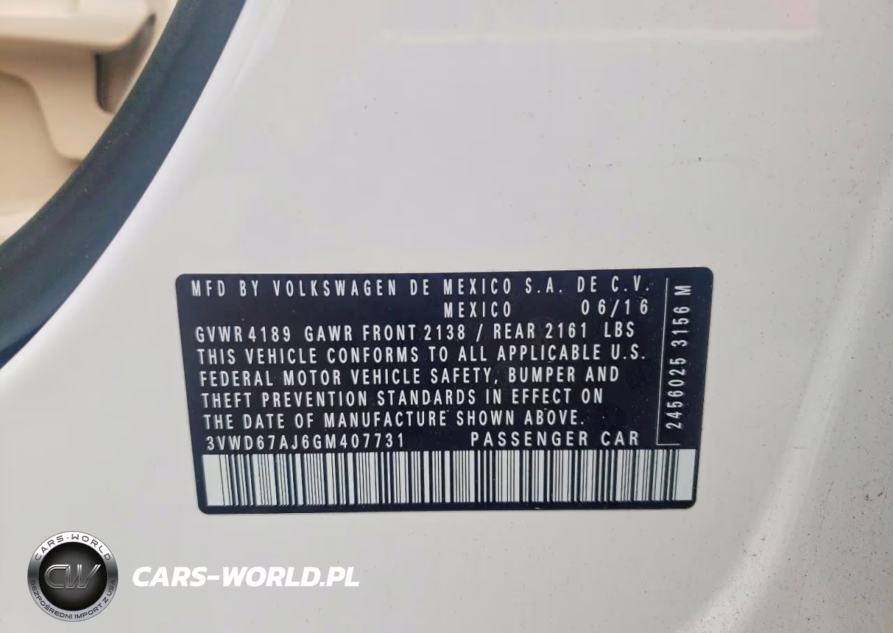 2016 Volkswagen Jetta Se VIN:3VWD67AJ6GM407731 - 12