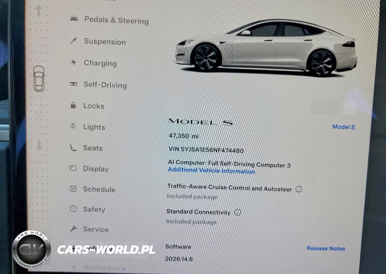 2022 Tesla Model S VIN:5YJSA1E56NF474480 - 9