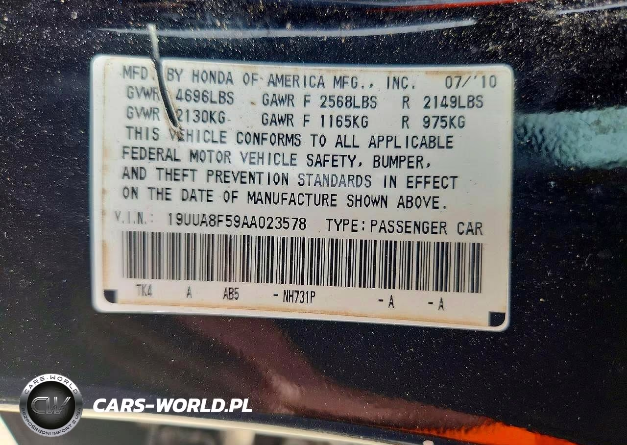 2010 Acura Tl VIN:19UUA8F59AA023578 - 12