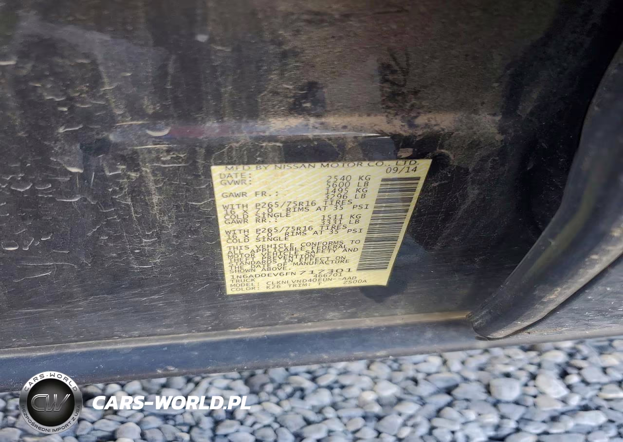 2015 Nissan Frontier Pro-4X VIN:1N6AD0EV6FN717301 - 13