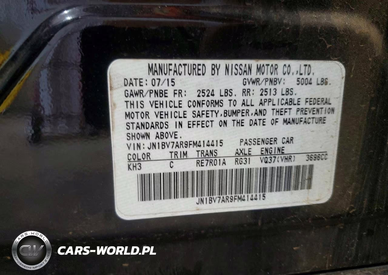 2015 Infiniti Q50 Premium VIN:JN1BV7AR9FM414415 - 12