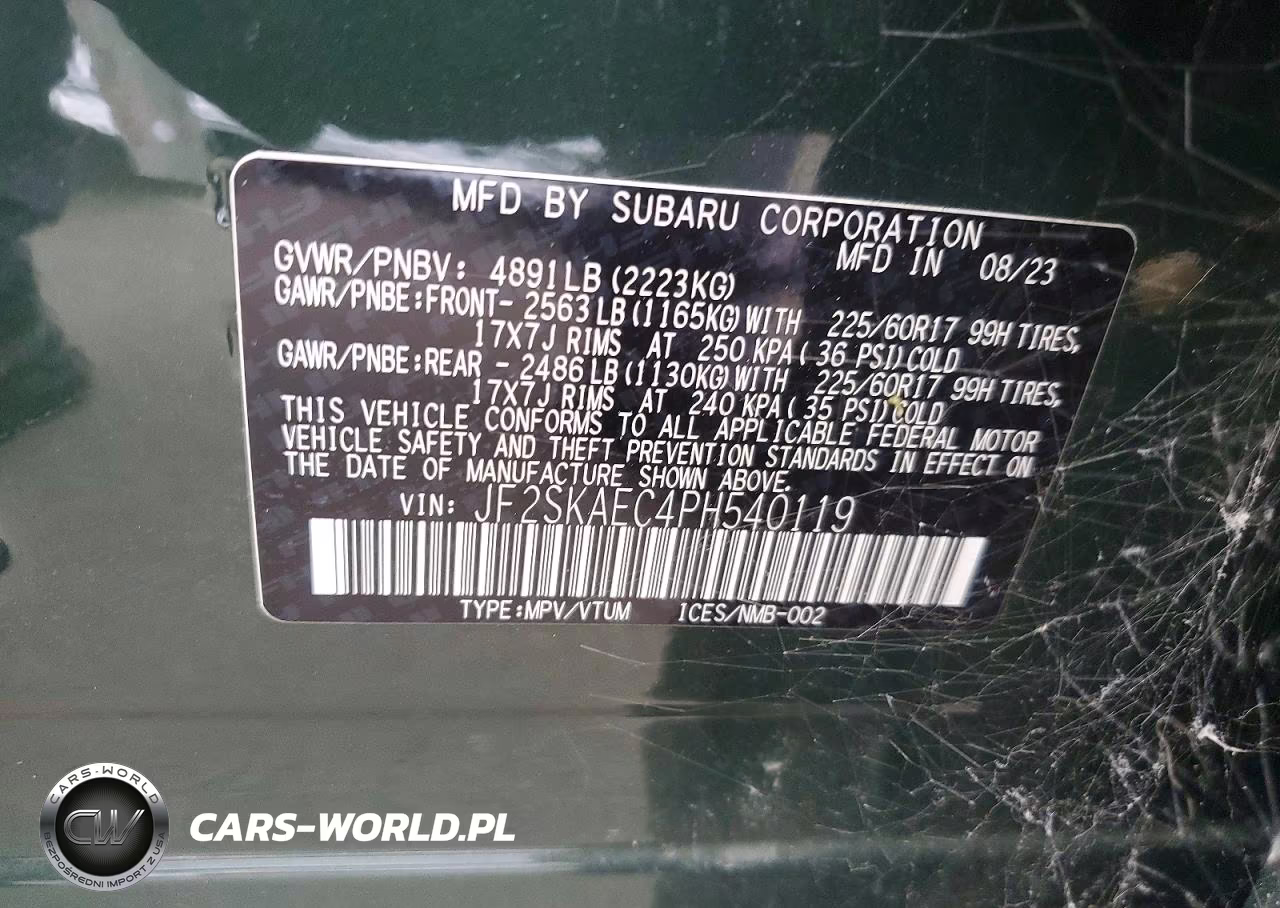 2023 Subaru Forester Premium VIN:JF2SKAEC4PH540119 - 13