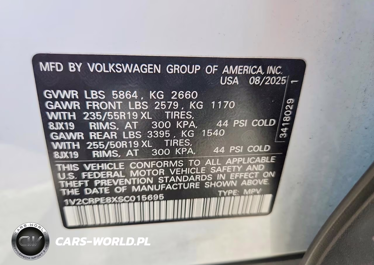2025 Volkswagen Id.4 Pro VIN:1V2CRPE8XSC015695 - 12