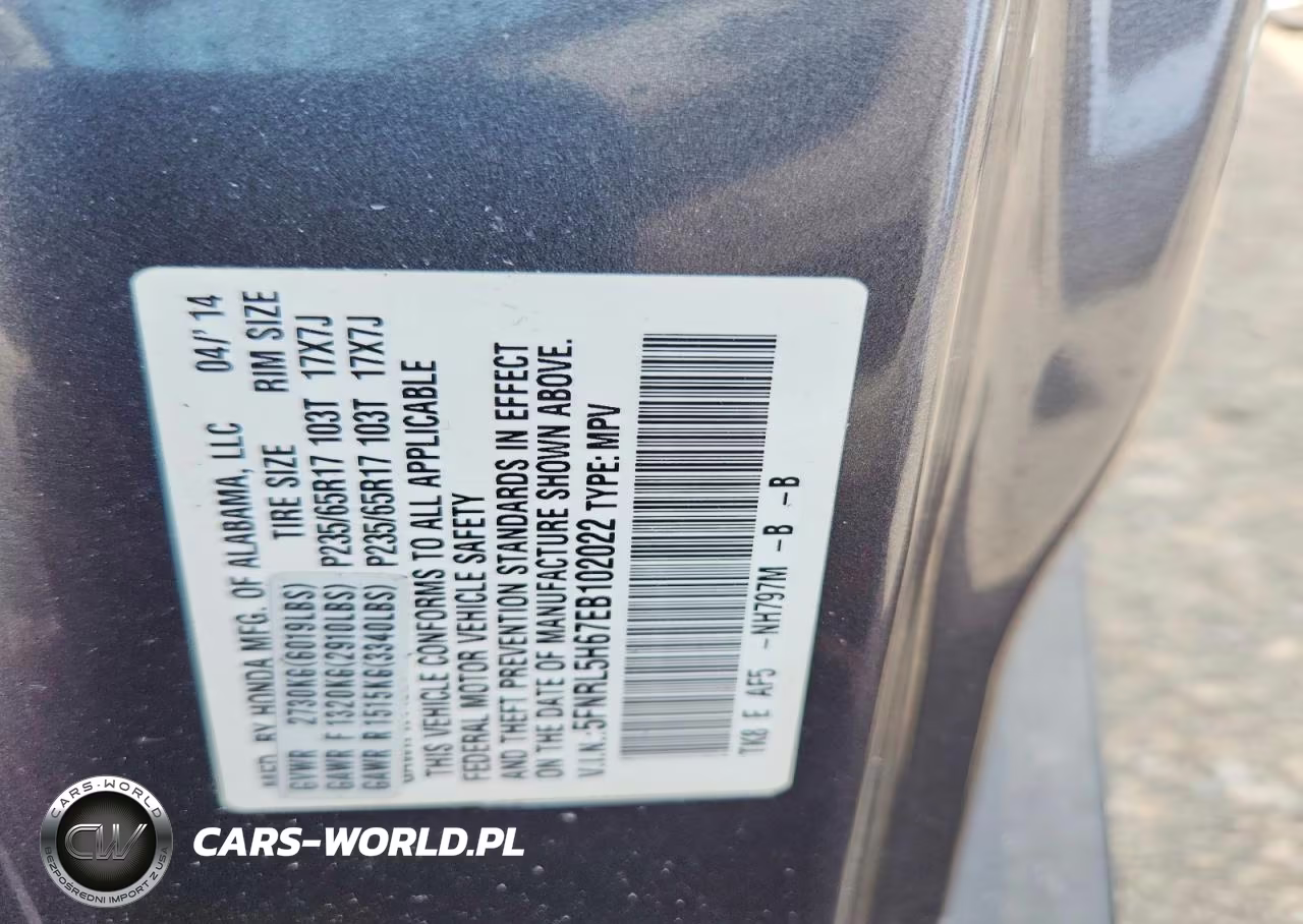 2014 Honda Odyssey Exl VIN:5FNRL5H67EB102022 - 13