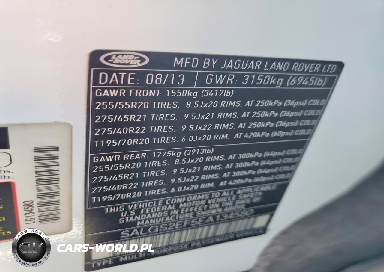 2014 Land Rover Range Rover Supercharged VIN:SALGS2EF5EA134580 - 13