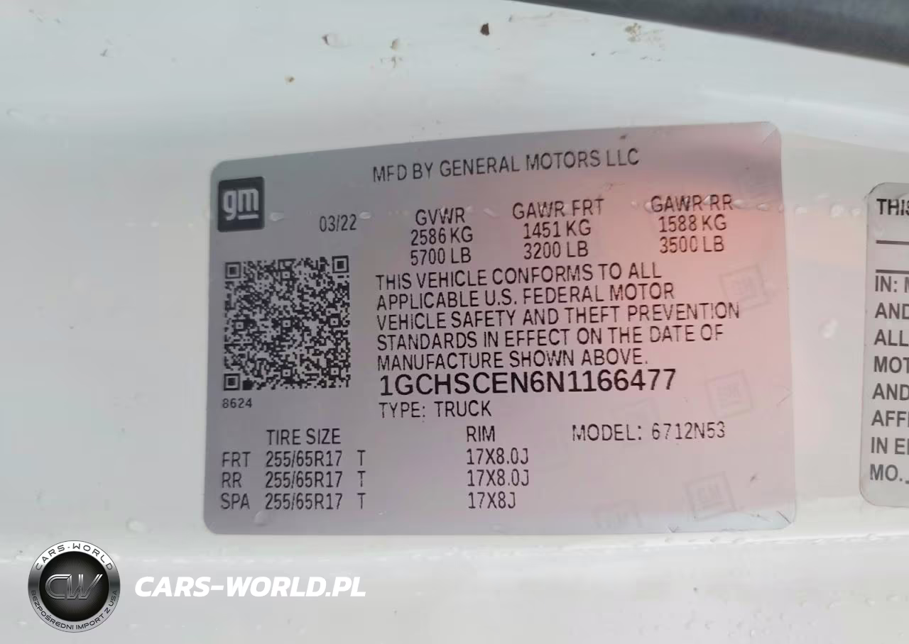 2022 Chevrolet Colorado Lt VIN:1GCHSCEN6N1166477 - 12