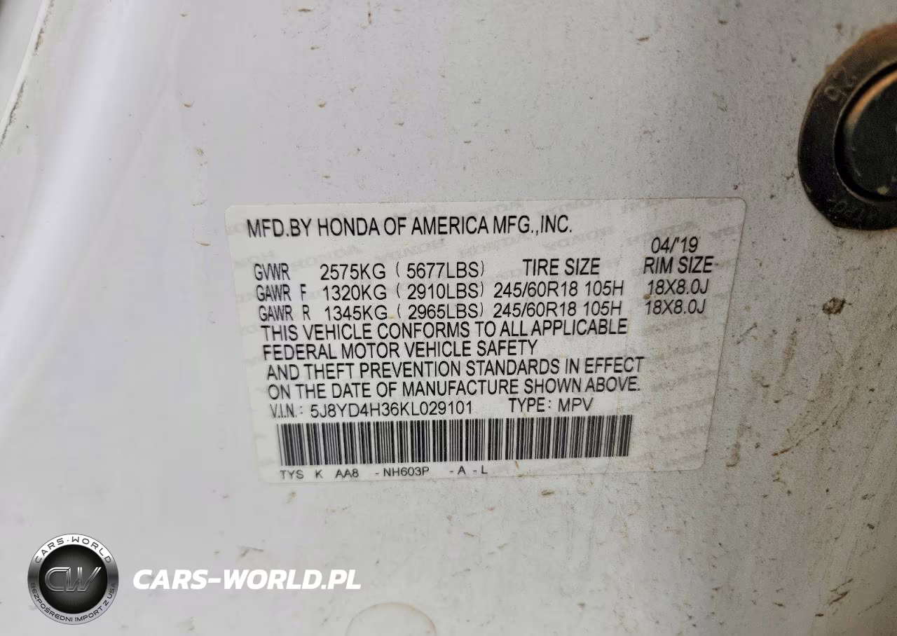 2019 Acura Mdx VIN:5J8YD4H36KL029101 - 12