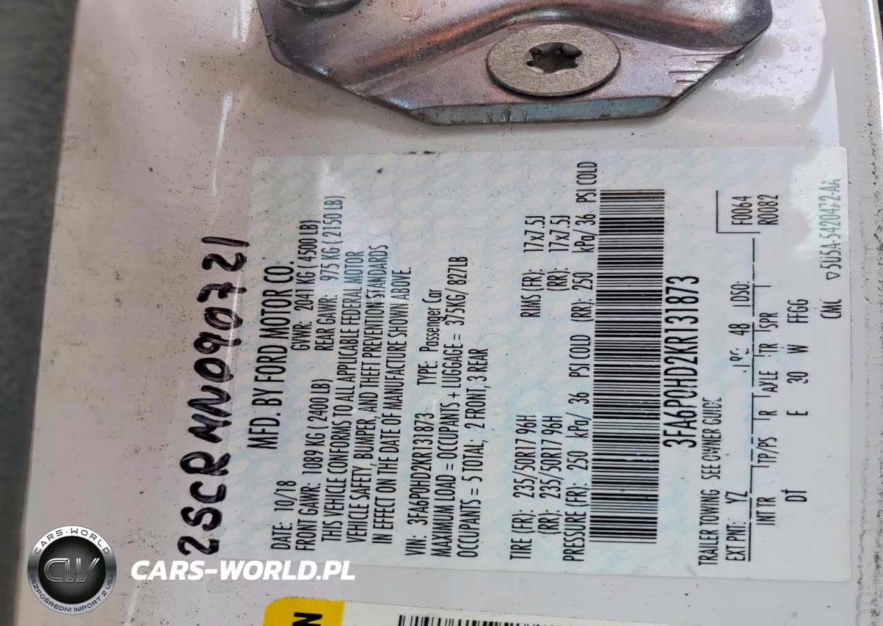 2019 Ford Fusion Se VIN:3FA6P0HD2KR131873 - 12