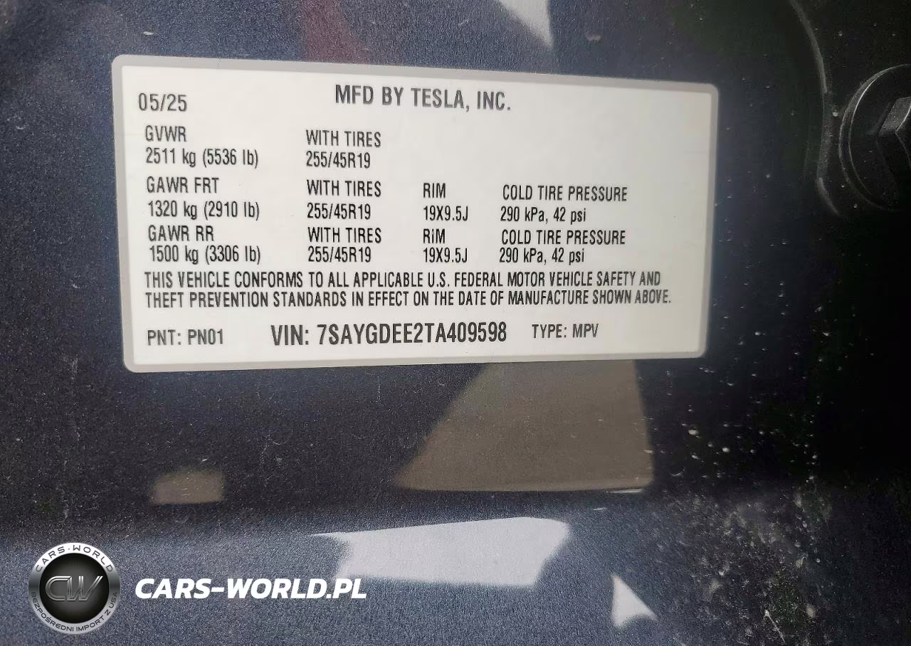 2026 Tesla Model Y VIN:7SAYGDEE2TA409598 - 13