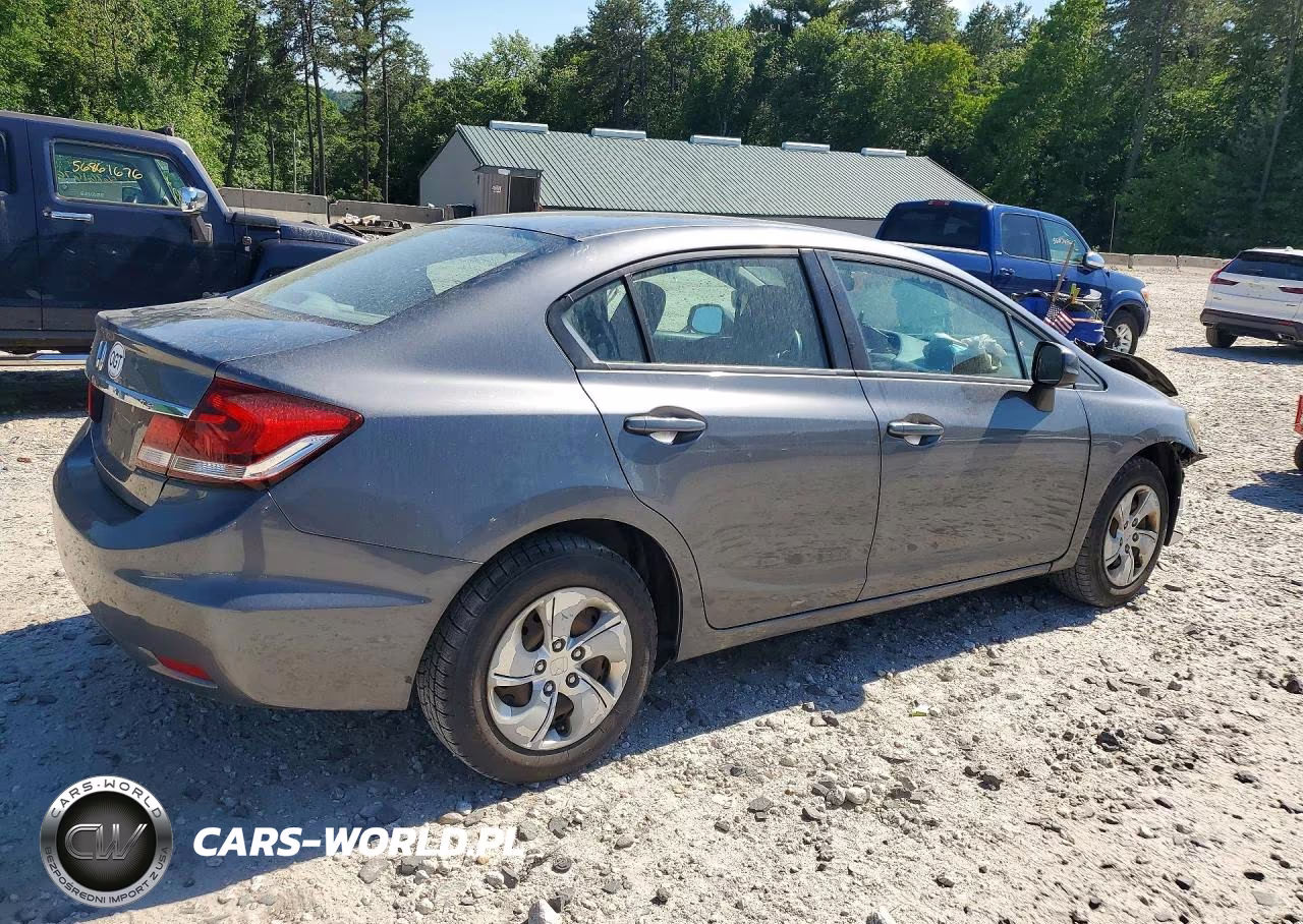 2013 Honda Civic Lx VIN:19XFB2F54DE215624 - 3