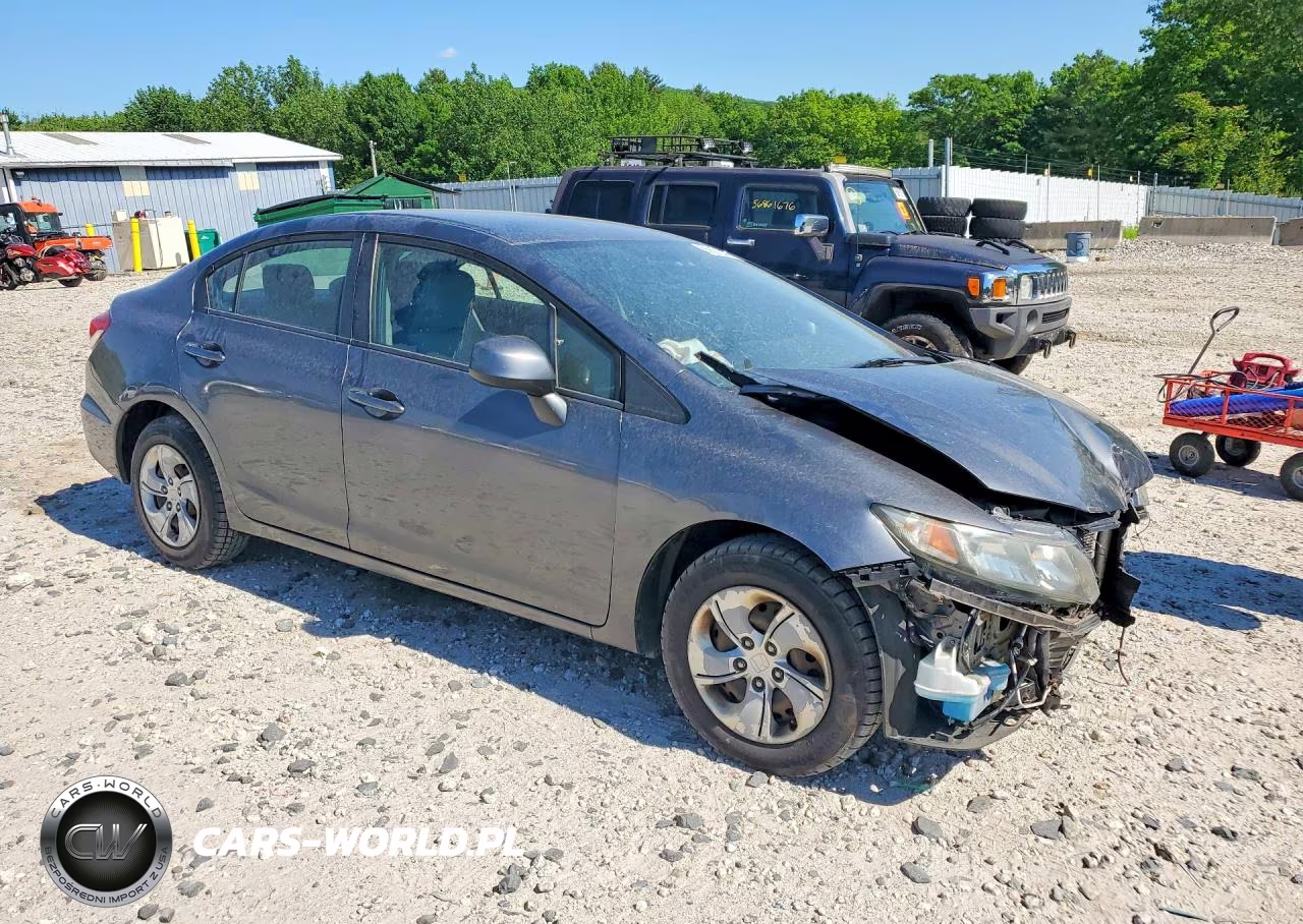 2013 Honda Civic Lx VIN:19XFB2F54DE215624 - 4