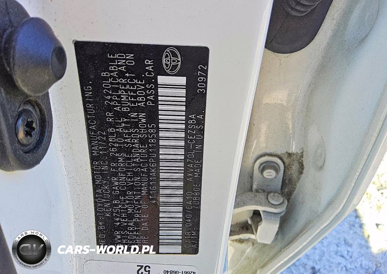 2023 Toyota Camry Se VIN:4T1G11AK6PU118585 - 12